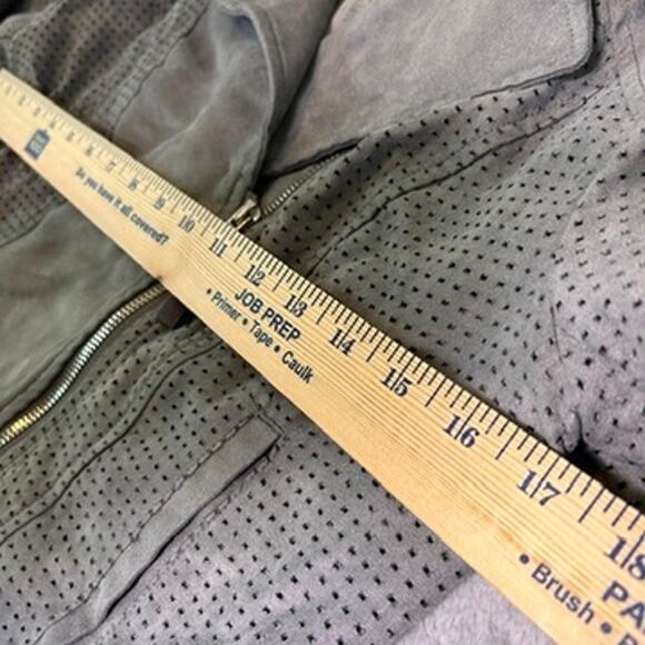 Anthropologie Hei Hei Moto Jacket Womens S Gray Lightweight Fall Layer Street - Picture 5 of 8